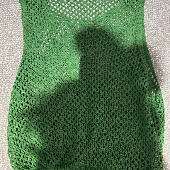 WeWoreWhat Green Knit Swim Coverup Pants - Picture 3 of 4